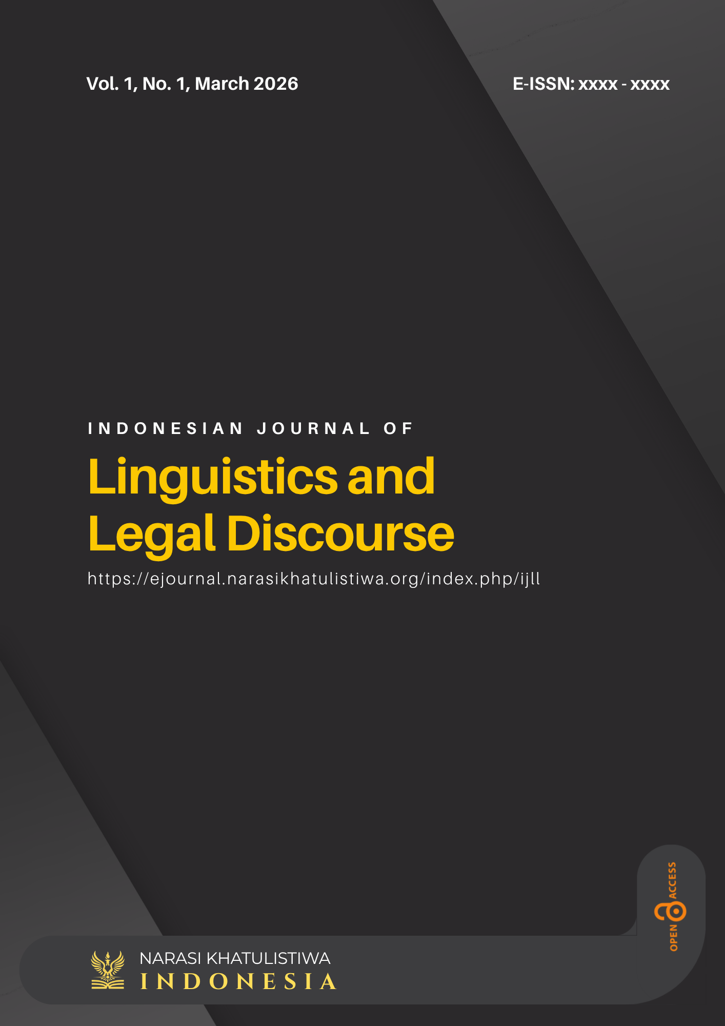 Indonesian Journal of Linguistics and Legal Discourse