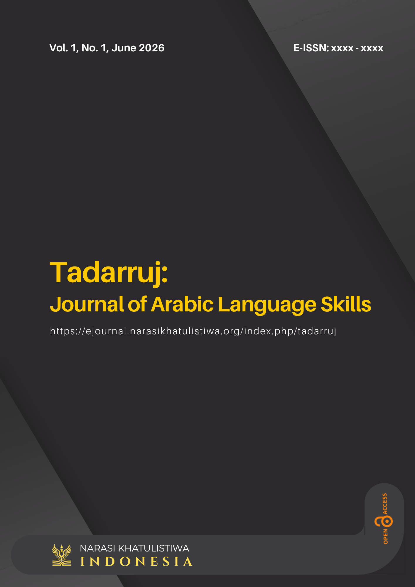 Tadarruj: Journal of Arabic Language Skills