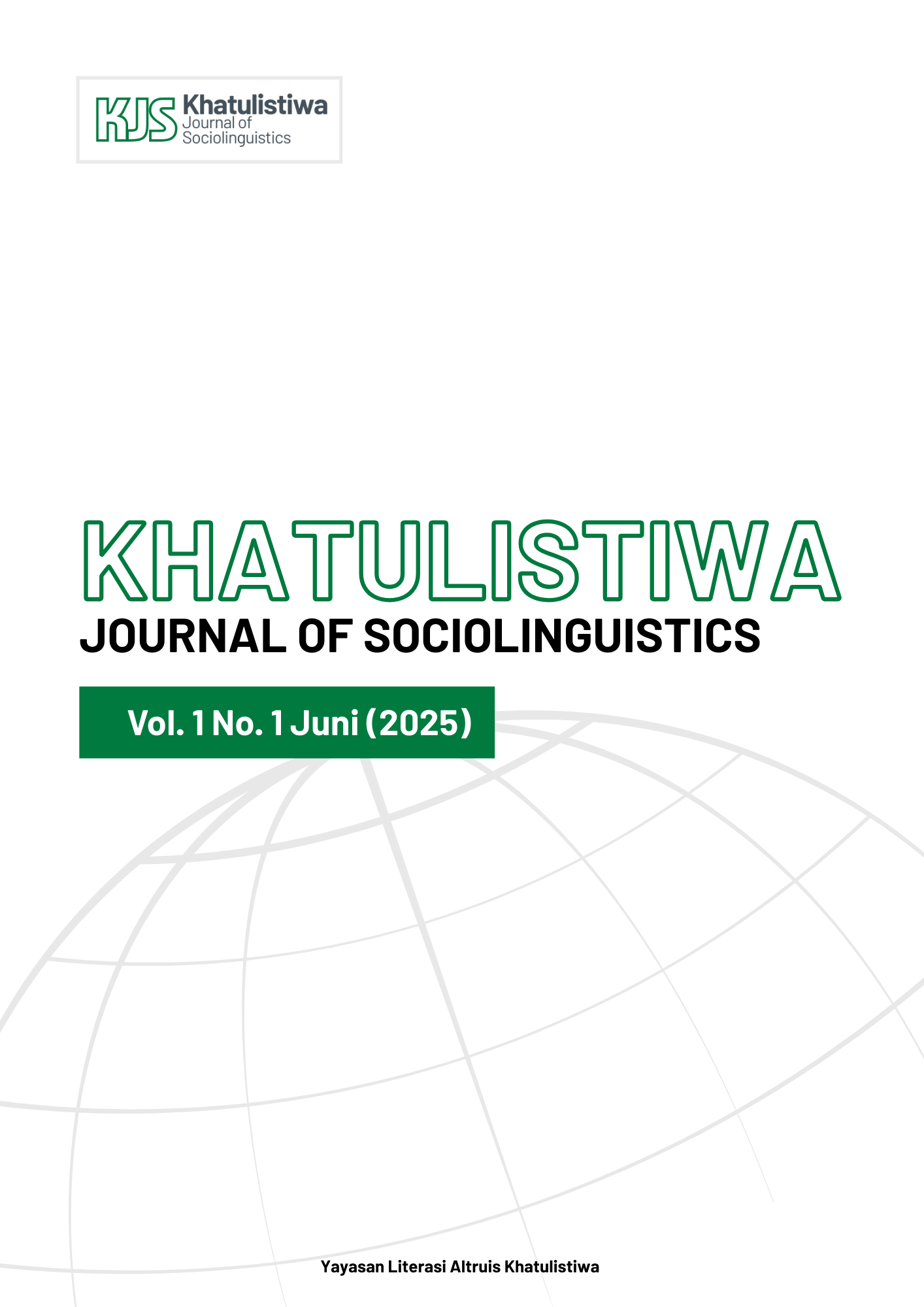 Khatulistiwa Journal of Sociolinguistics